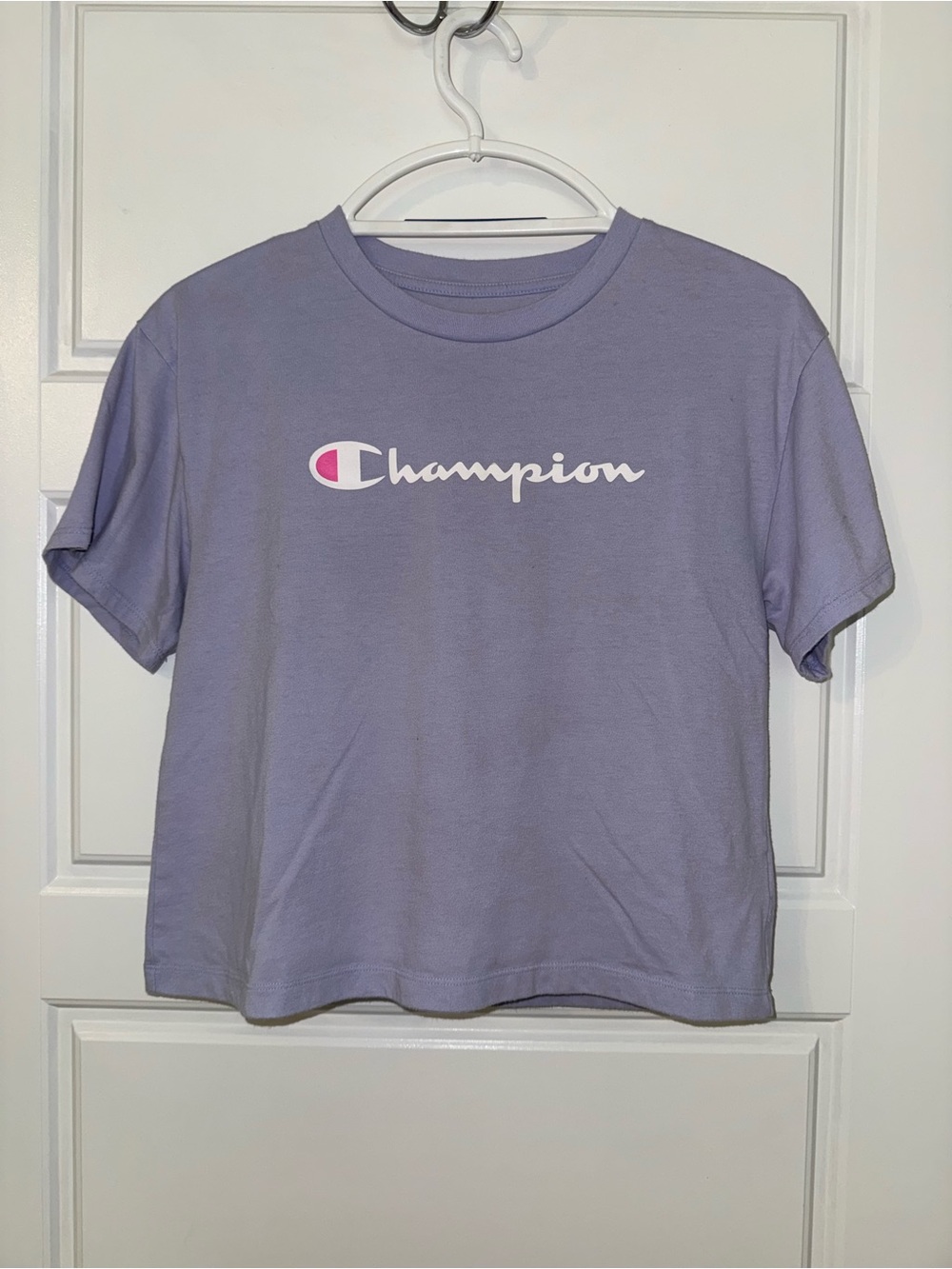 Champion Girls' Lavender Short Sleeve Logo Tee